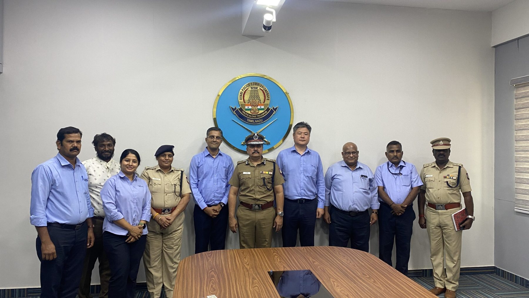 Road safety briefing at the Avadi Police Commissionerate